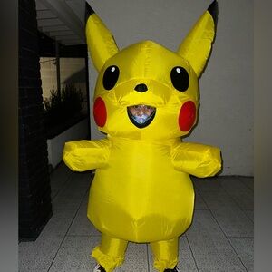 Yellow Inflatable Pikachu kids Costume